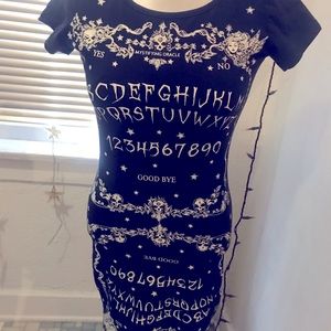 Jawbreaker goth ouija board shirt stretch dress S